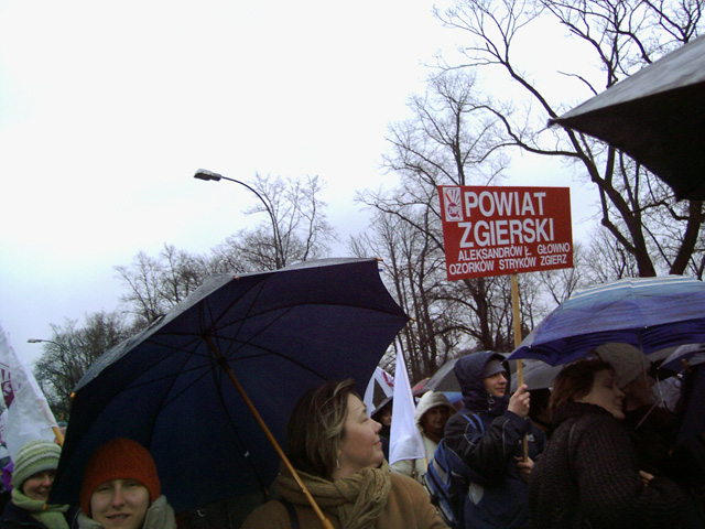 Protest nauczycieli w Warszawie 2007