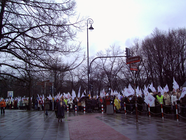 Protest nauczycieli w Warszawie 2007