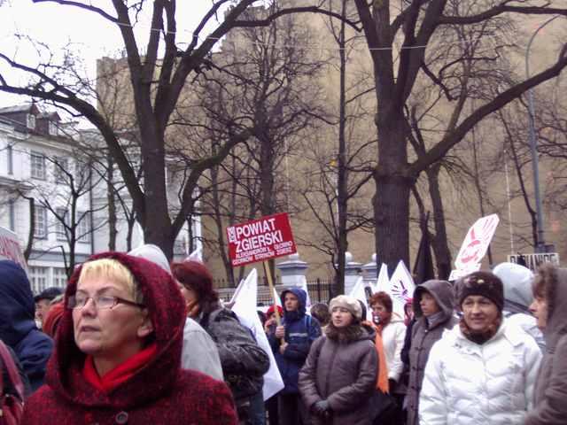 Protest nauczycieli w Warszawie 2007